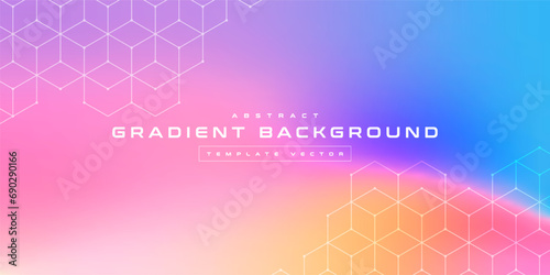 Abstract blurred colorful mesh gradient background, futuristic wallpapers branding, business card, soft pastel color, geometric line dot tech, digital cyber ai technology, presentation template vector