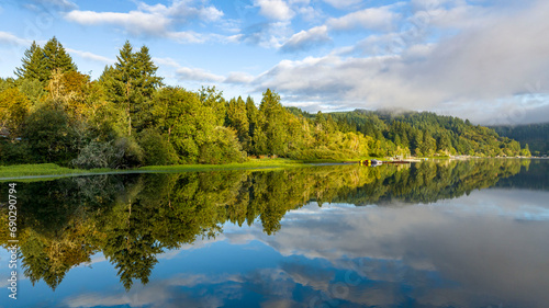 landscape with lake