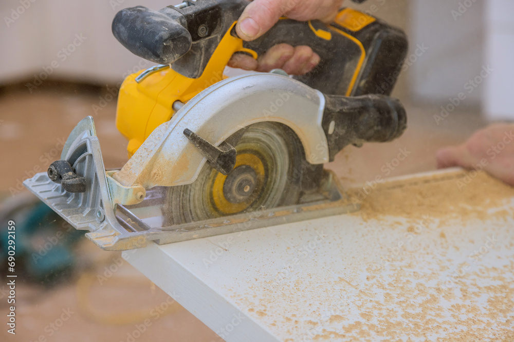 It is necessary to cut interior doors to required size using manual circular saw before installing them It is necessary to cut interior doors to required size using manual circular saw before installing them