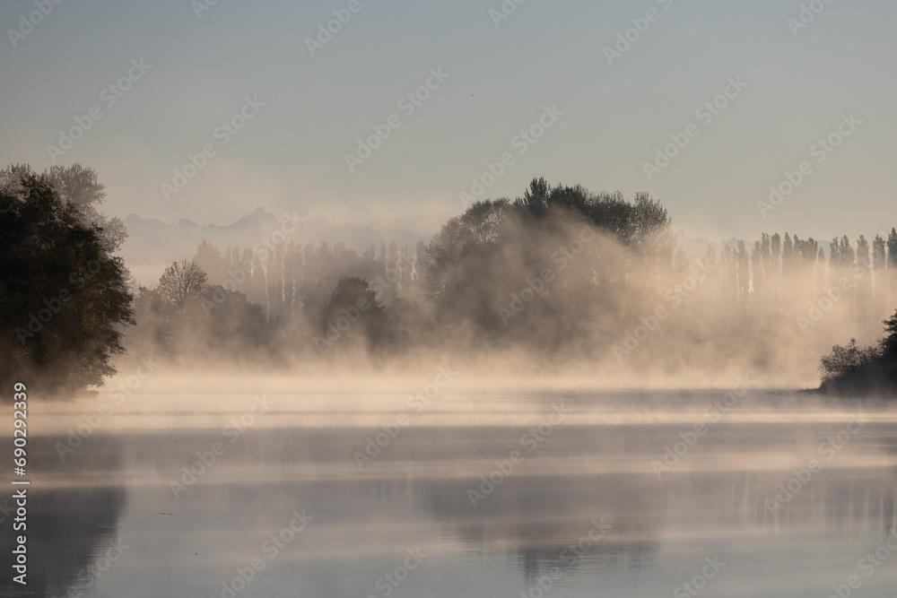 Misty Fall Morning on the Snohomish River Misty Fall Morning on the Snohomish River