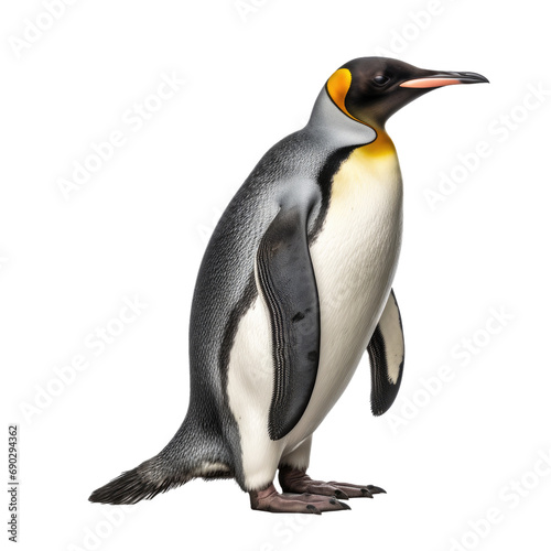 Penguin isolated on white or transparent background
