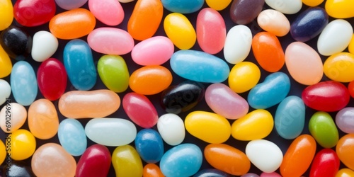 Abstract background of colourful jelly beans. 