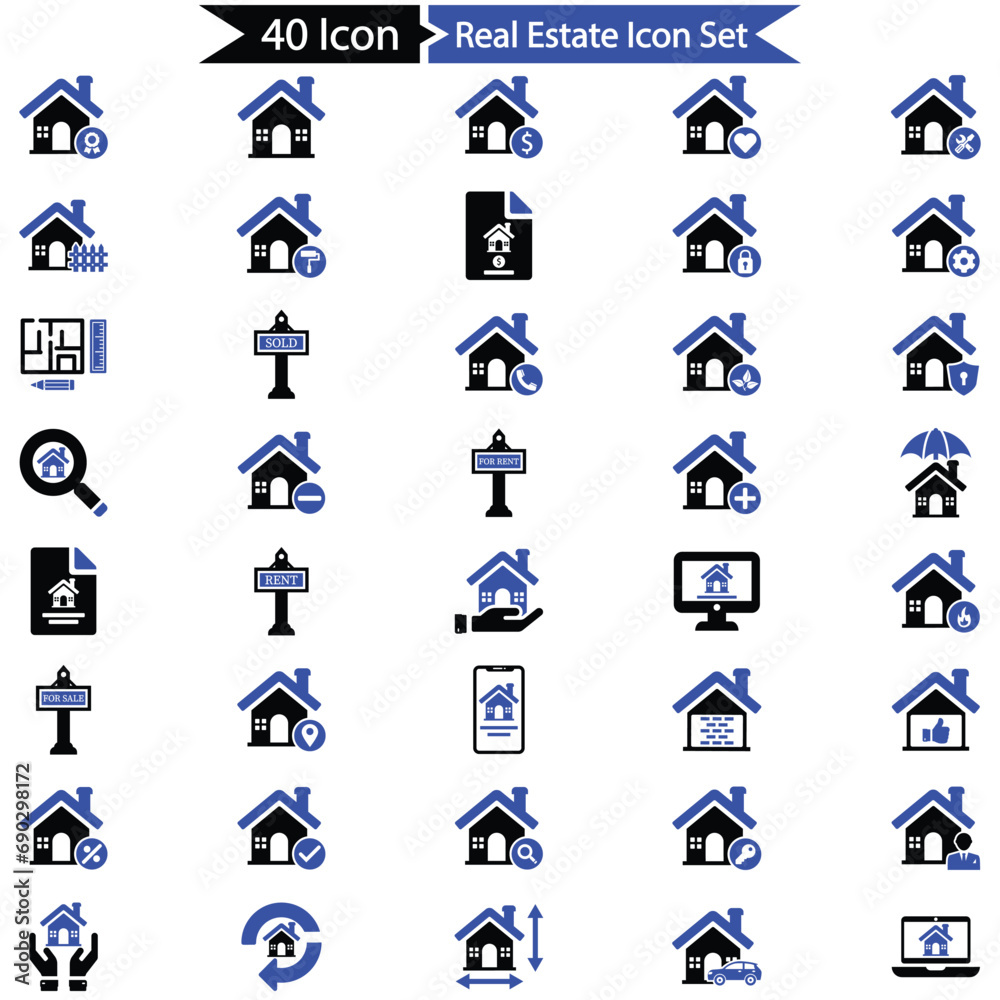 Real Estate Icon Set