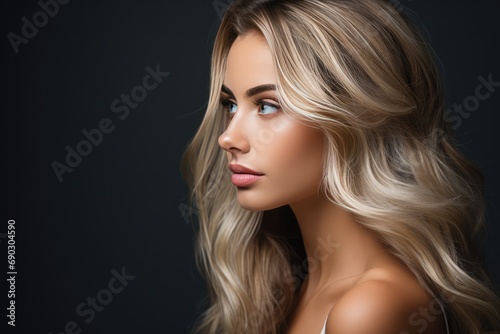 Profile Of Beautiful Young Female Model
