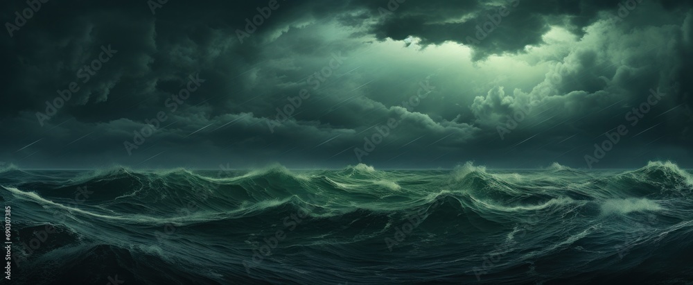 Turbulent Waves in a Stormy Seascape Turbulent Waves in a Stormy Seascape