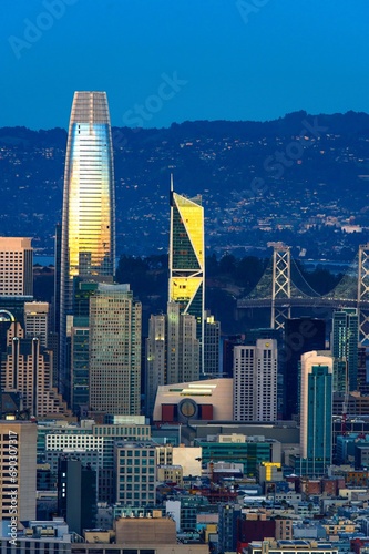 Photography 4K Panoramic View: San Francisco Skyline, Bay Area Urban Landscape