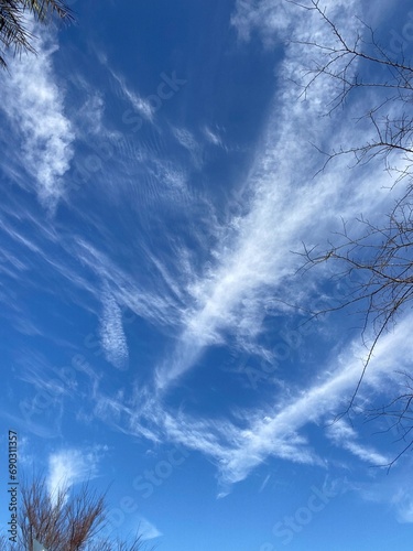 blue sky with clouds