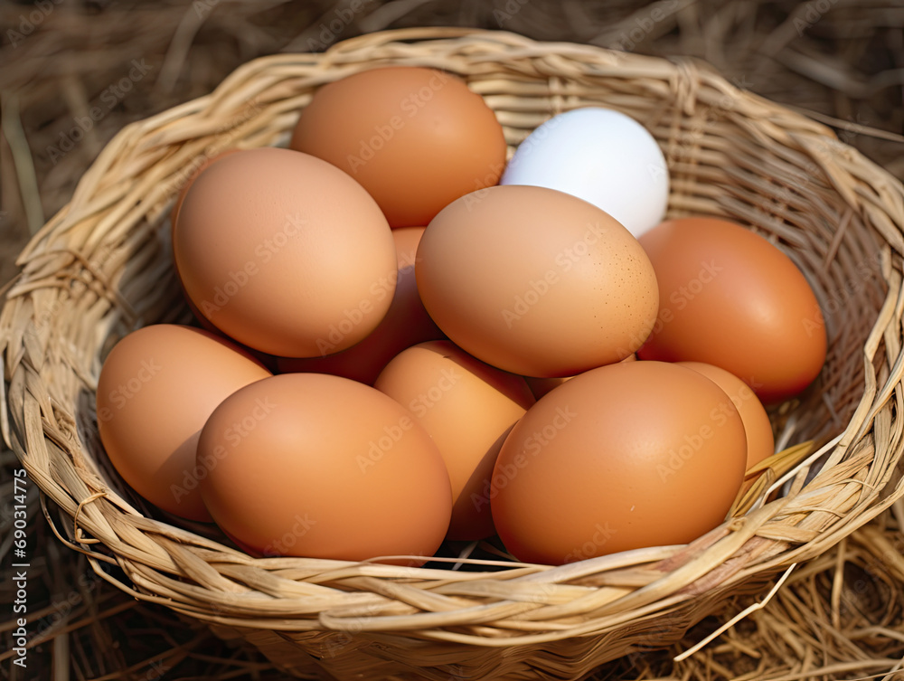 eggs in a basket