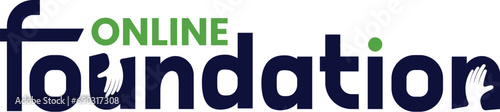 Online Foundation Logo Design, Charity logo, Donation Logo, Helping Hands Logo