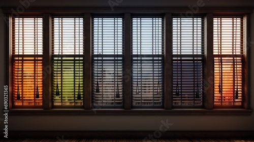 blinds on the windows ai generated