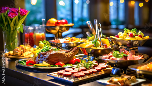 Catering-Buffet-Essen im Restaurant