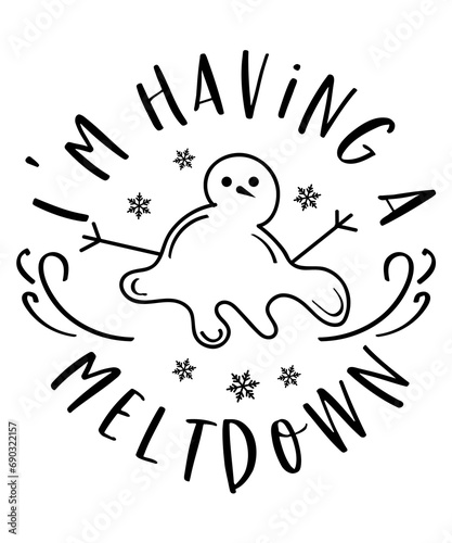 Φωτογραφία Christmas text design for T-shirts and apparel, holiday text design on plain whi