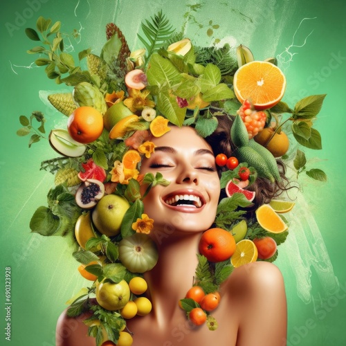 fruit, food, woman, child, healthy, diet,