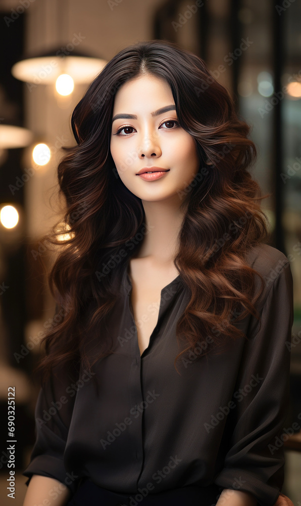 Beautiful woman with shiny hair. Beautiful woman with shiny hair.