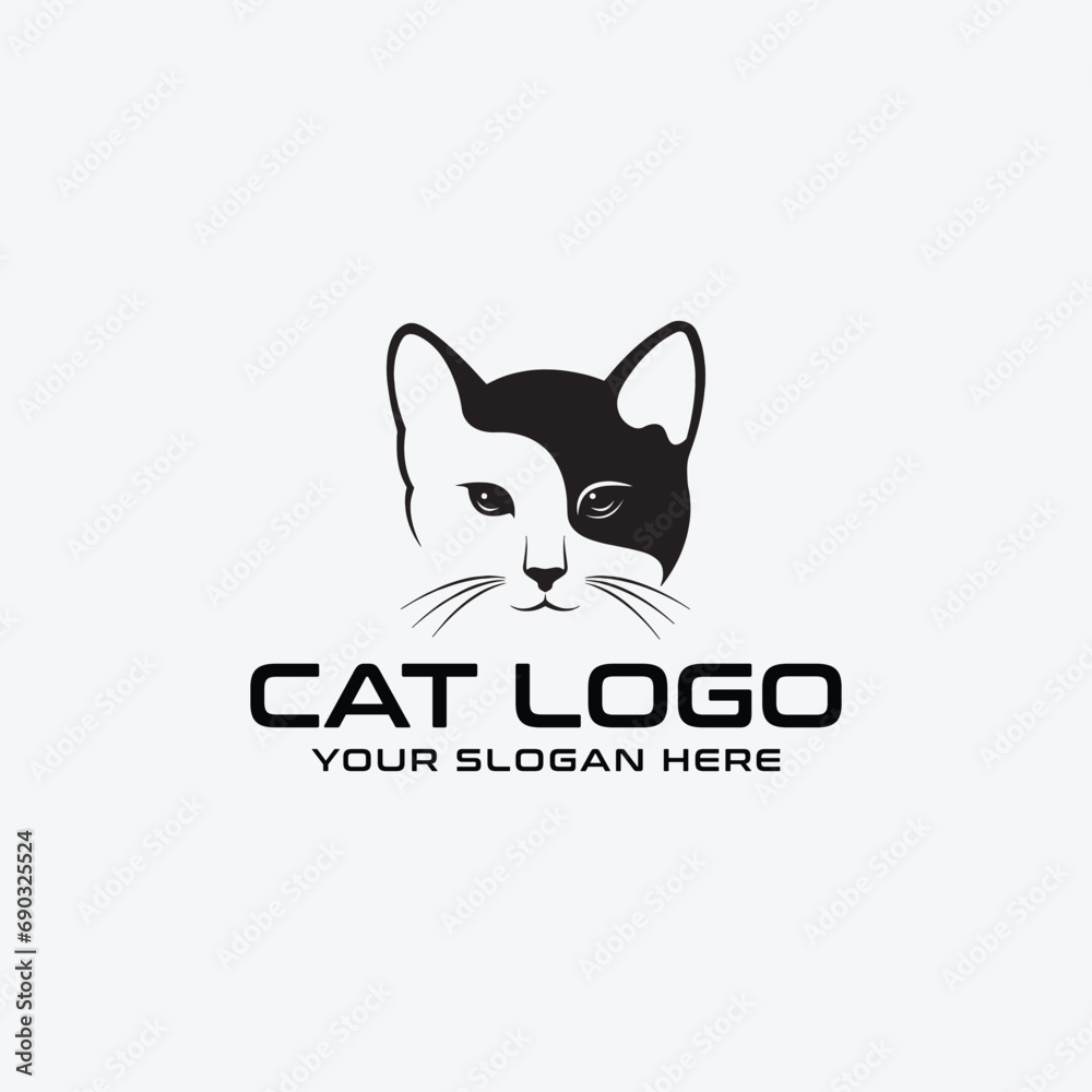 cat pet store logo design vector cat pet store logo design vector