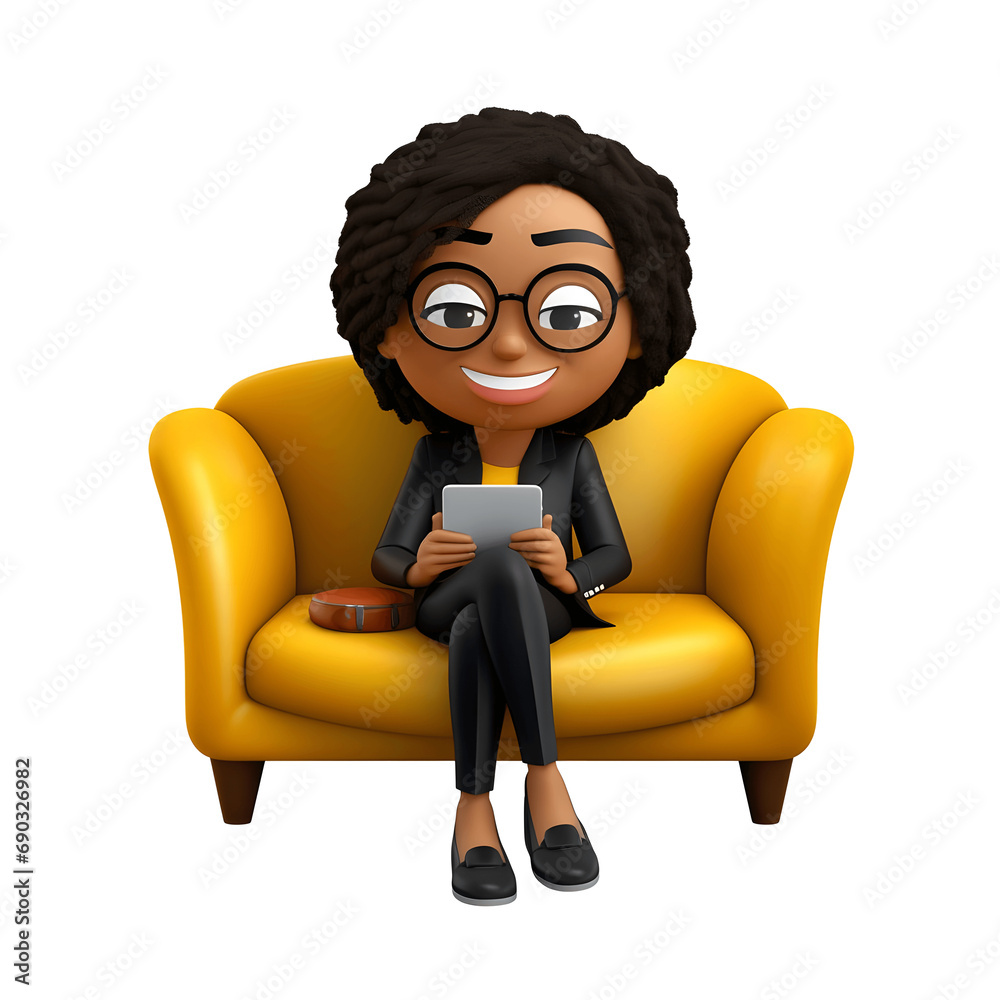 Emoji of a therapist counseling a client Generative AI
