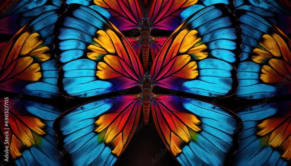 Close-Up of Vibrant Butterfly Wings