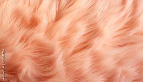 The texture of fur peachy pastel matte , soft light, peach fuzz the color of the year  2024 photo