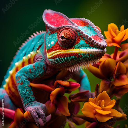 Colorful Chameleon Marries Vibrancy with Nature's Intricacies © Made360