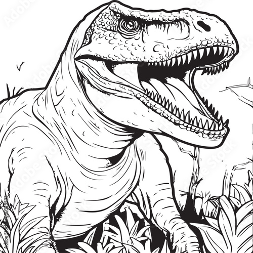 tyrannosaurus coloring page