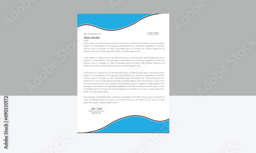  Creative letter head design.