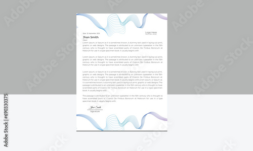  Creative letter head design.