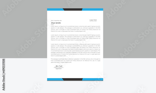  Creative letter head design.