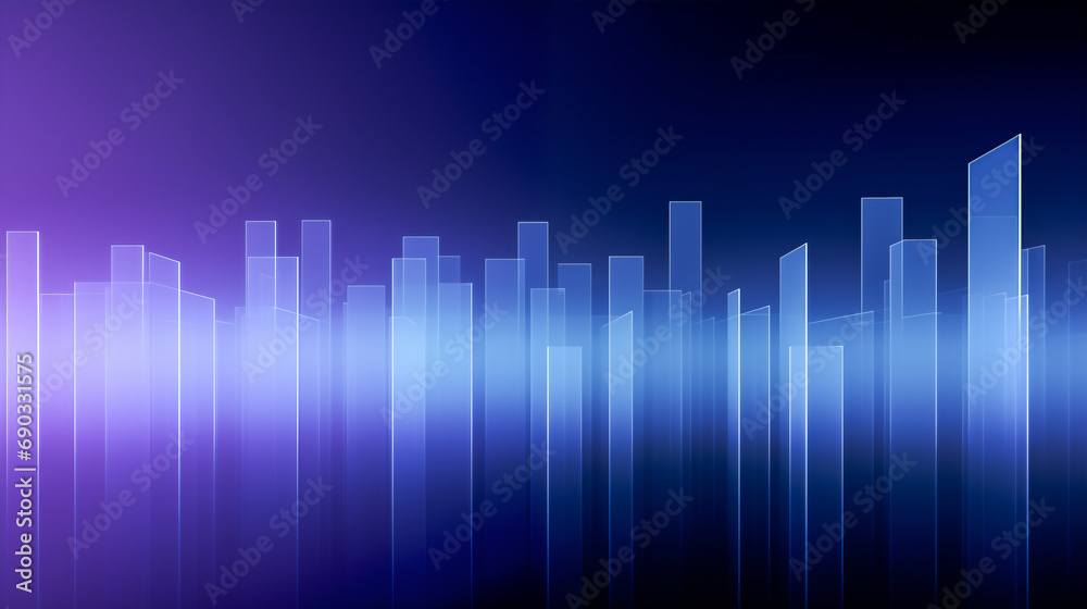 Blue and Purple Abstract Background with Lines