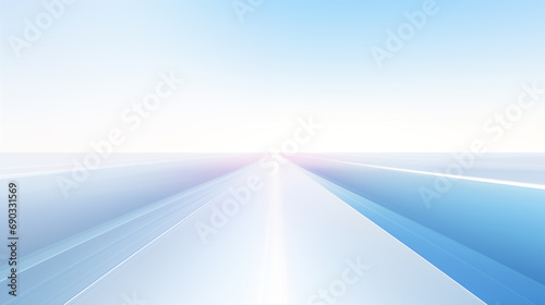 Blue and White Abstract Background with Lines