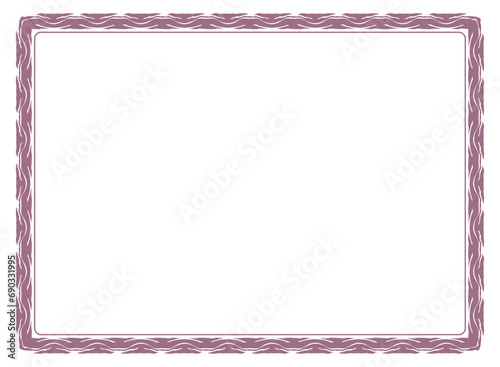 Purple frame with ornament vector illustration	
