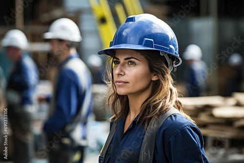 Empowered women showcasing strength and expertise in a heavy industry workplace, breaking barriers