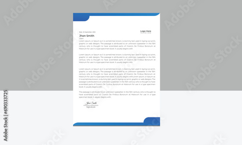 Corporate letter head design.