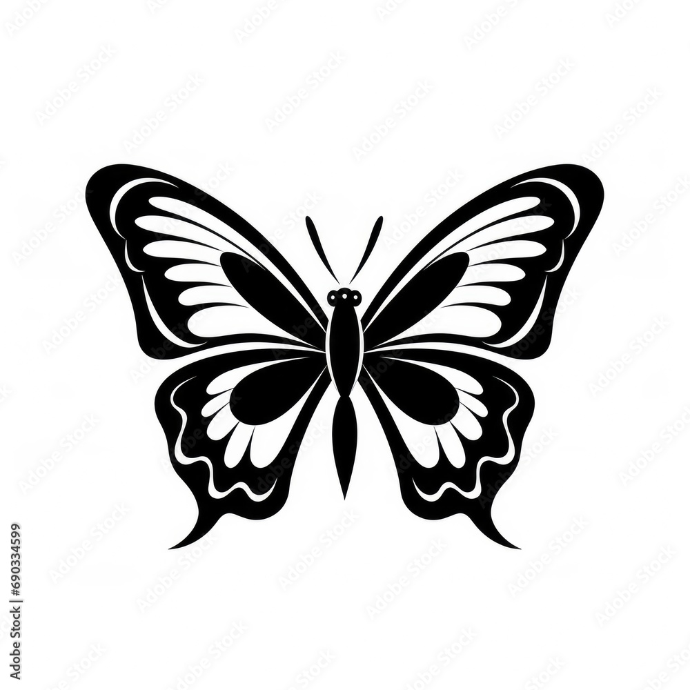 A beautiful butterfly illustration design A beautiful butterfly illustration design