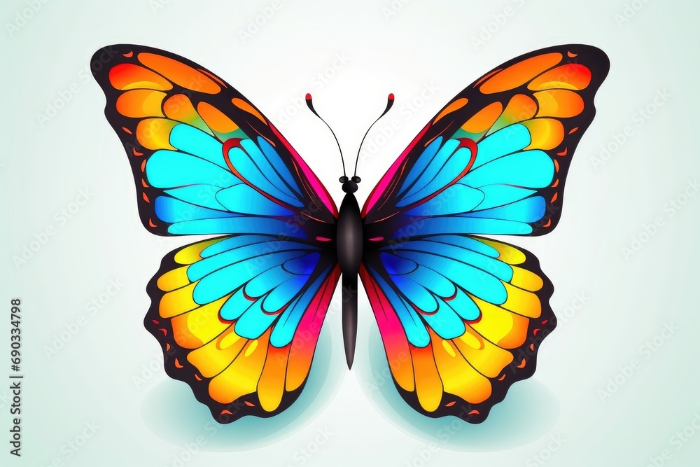 A beautiful butterfly illustration design