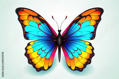 A beautiful butterfly illustration design © Leli