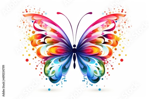 A beautiful butterfly illustration design