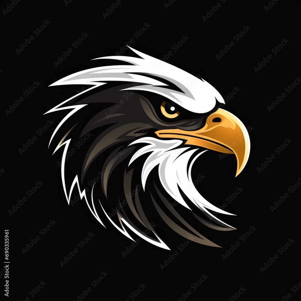 Eagle head illustration