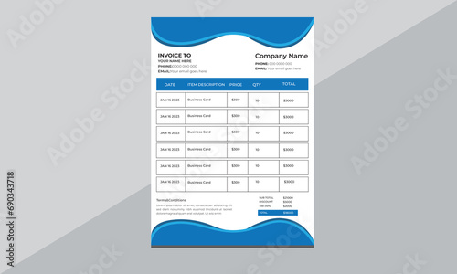  Unique Invoice template.