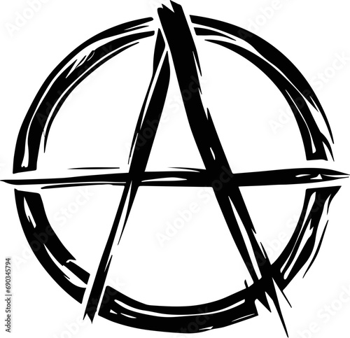Anarchy symbol sign svg photo