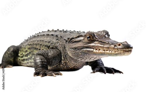 Alligator North and South America isolated on a transparent background.