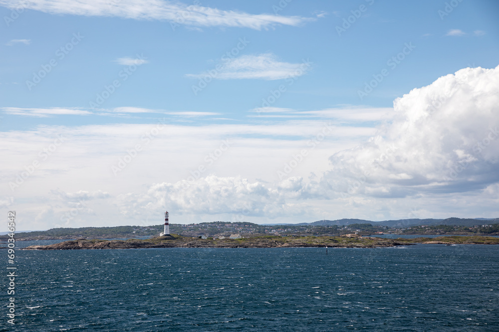 View from Danish ferry to Kristiansand in Norway