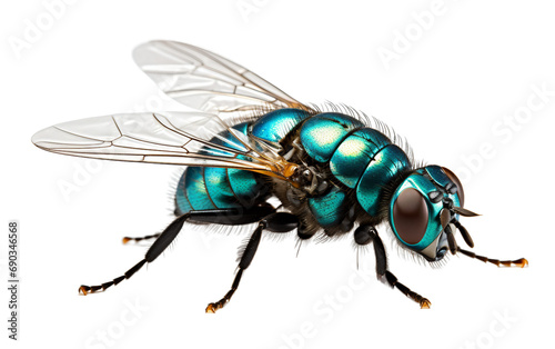 Bluebottle Fly insect isolated on a transparent background. © Tayyab Imtiaz