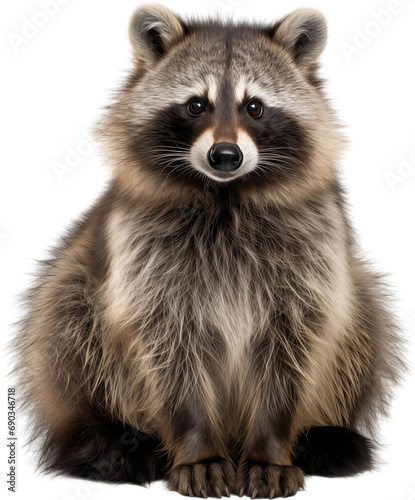 Picture of a raccoon isolated on transparent background, png © Zamora Design