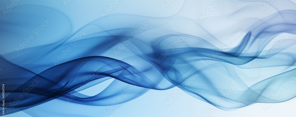 Whisps of blue smoke elegantly swirl against a pure white background photographed in slow motion—the harm of smoking. Dark ink spilled in the water. Presentation. Ultra-wide panoramic banner Whisps of blue smoke elegantly swirl against a pure white background photographed in slow motion—the harm of smoking. Dark ink spilled in the water. Presentation. Ultra-wide panoramic banner