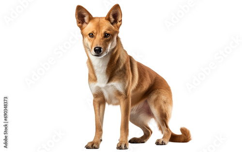 Dingo animal isolated on a transparent background.