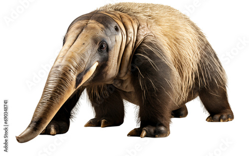 Giant Anteater isolated on a transparent background.