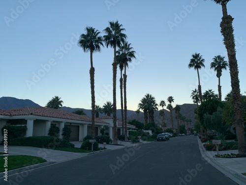 A residential street photo