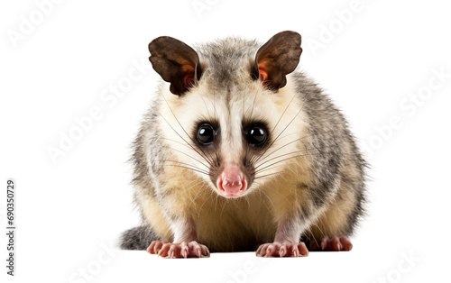 Possum animal isolated on a transparent background.