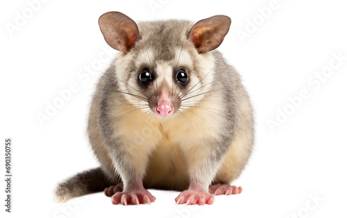 Possum animal isolated on a transparent background.