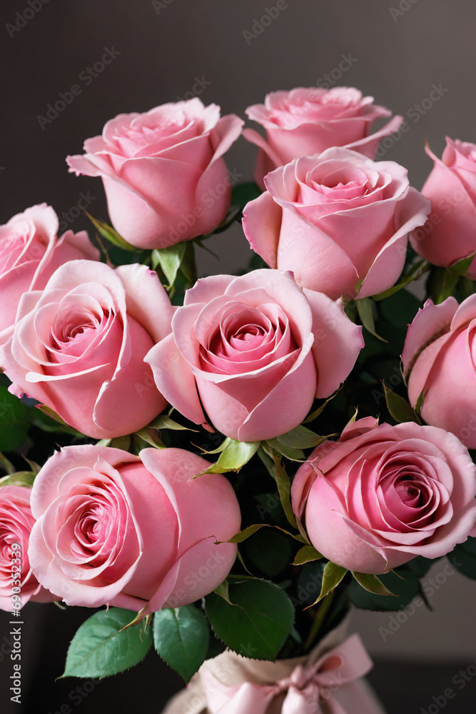 Bouquet of pink roses - Symbol of love Bouquet of pink roses - Symbol of love